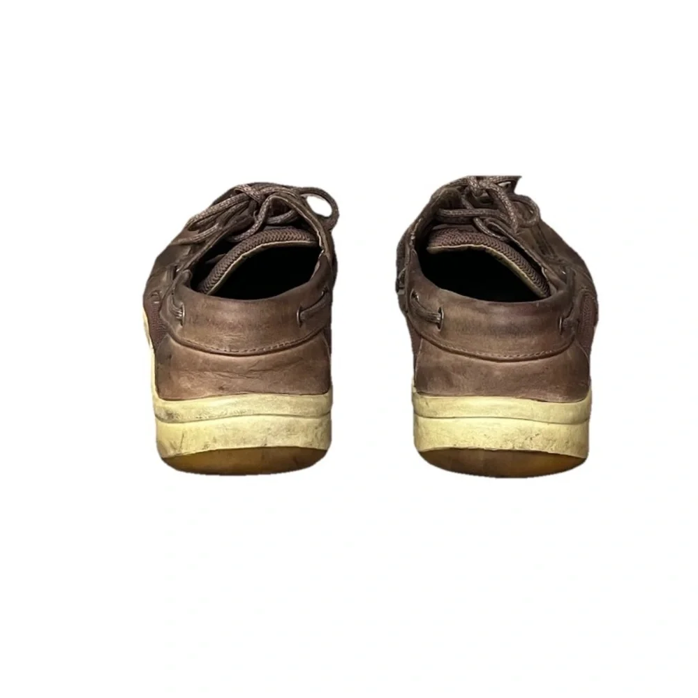 Sperry Top-Sider Men’s Boat Shoes Size 9.5 Brown Leather Nautical Preppy Casual